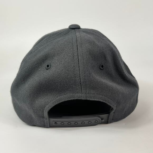 Yupoong Classics Mens Baseball Cap Embroidered Black Adjustable Hat Acrylic Wool - Picture 3 of 8